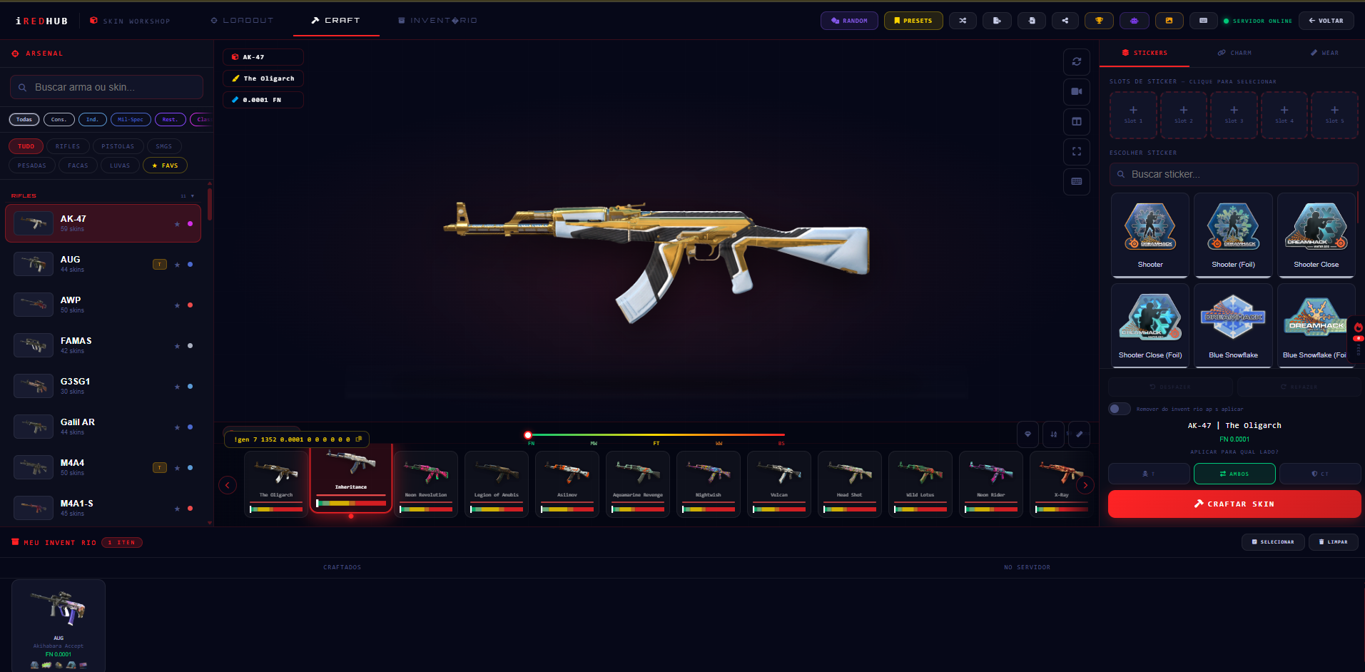 Workshop de Skins